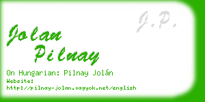 jolan pilnay business card